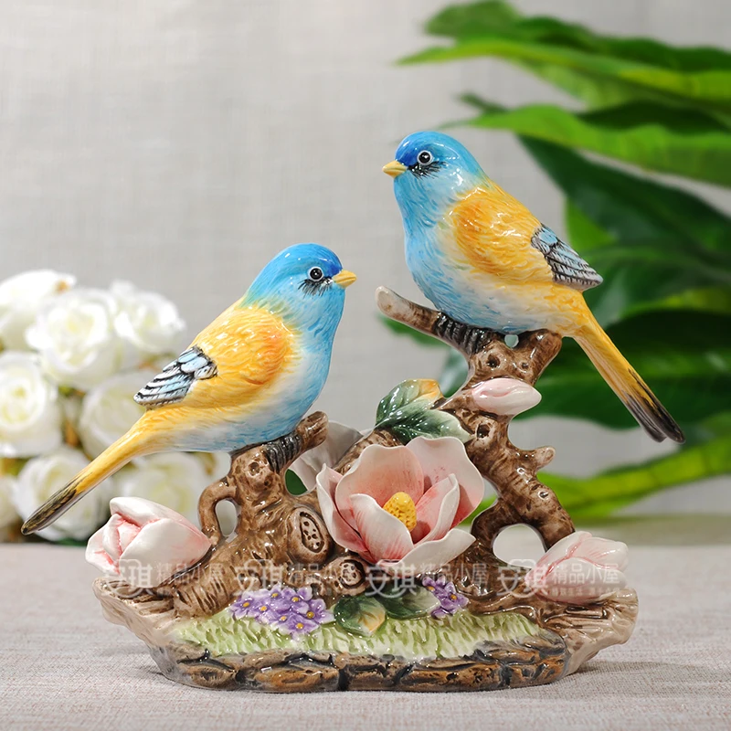 Ceramic Blue Bird Lovers Figurines Home Decor Garden Ornament Crafts Room Wedding Decoration Porcelain Animal Figurine Gifts
Ceramic Blue Bird Lovers Figurines Home Decor Garden Ornament Crafts Room Wedding Decoration Porcelain Animal Figurine Gifts