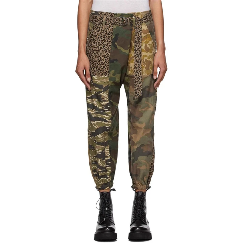 Autumn newwomen's high waist leopardprintcamouflage patchwork overalls y2k highquality fashionable retro nine-point casual pants
Autumn newwomen's high waist leopardprintcamouflage patchwork overalls y2k highquality fashionable retro nine-point casual pants