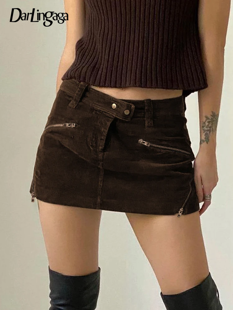 Darlingaga Vintage Y2K Aesthetic Brown Corduroy Mini Skirt Women 90s Zipper Bodycon Low Waist Skirts Club Party Fairycore Grunge
Darlingaga Vintage Y2K Aesthetic Brown Corduroy Mini Skirt Women 90s Zipper Bodycon Low Waist Skirts Club Party Fairycore Grunge
