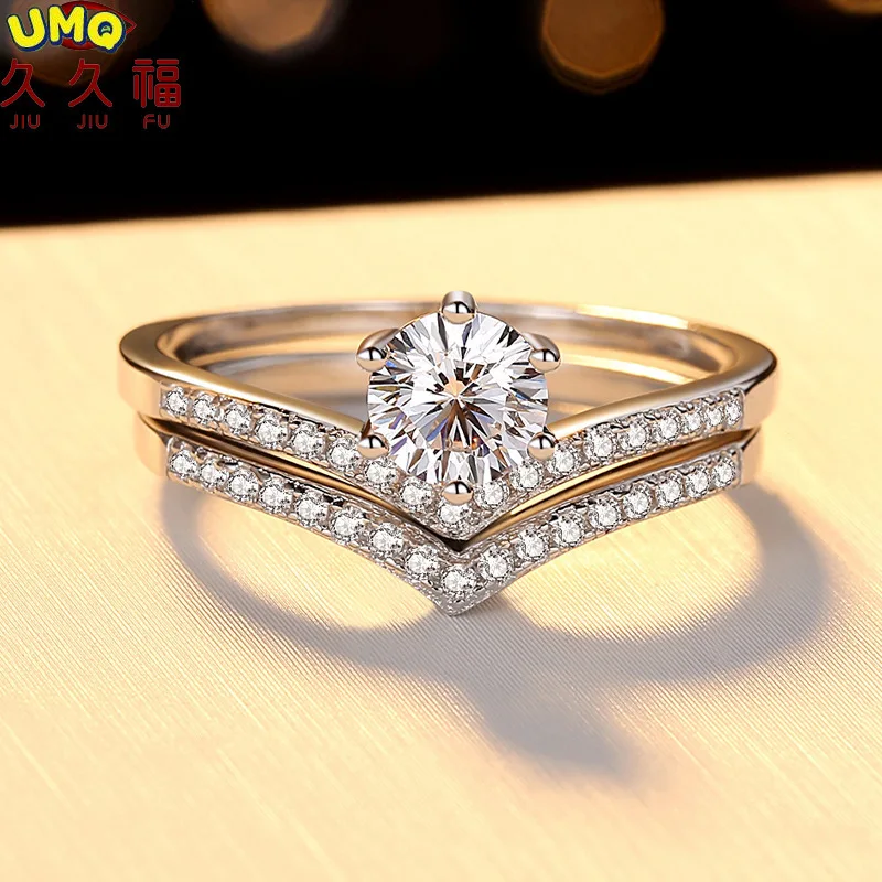 2ct Moissanite Engagement Rings with 0.12ct Moissanite Bone Wedding Curved Half Eternity Band Ring Bridal Sets Gift Jewelry
2ct Moissanite Engagement Rings with 0.12ct Moissanite Bone Wedding Curved Half Eternity Band Ring Bridal Sets Gift Jewelry