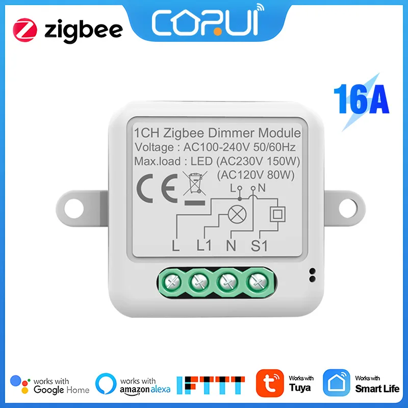Tuya Zigbee Smart Light Led Dimmer Switch 1/2 Way Switch App Remote Timing Voice Control Smart Home Works With Alexa Google Home
Tuya Zigbee Smart Light Led Dimmer Switch 1/2 Way Switch App Remote Timing Voice Control Smart Home Works With Alexa Google Home