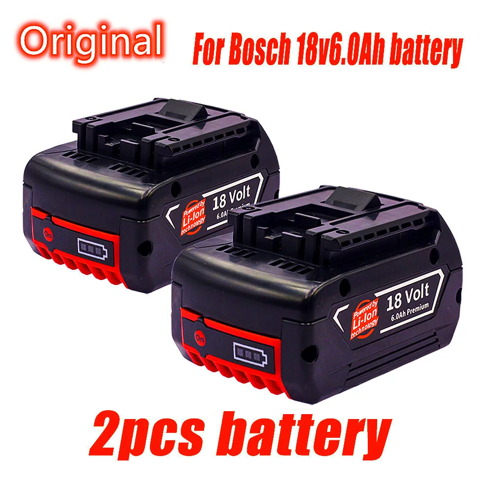 New 18V Battery 6.0Ah for Bosch Electric Drill 18V 6000mAh Rechargeable Li-ion Battery BAT609, BAT609G, BAT618, BAT618G, BAT614
New 18V Battery 6.0Ah for Bosch Electric Drill 18V 6000mAh Rechargeable Li-ion Battery BAT609, BAT609G, BAT618, BAT618G, BAT614