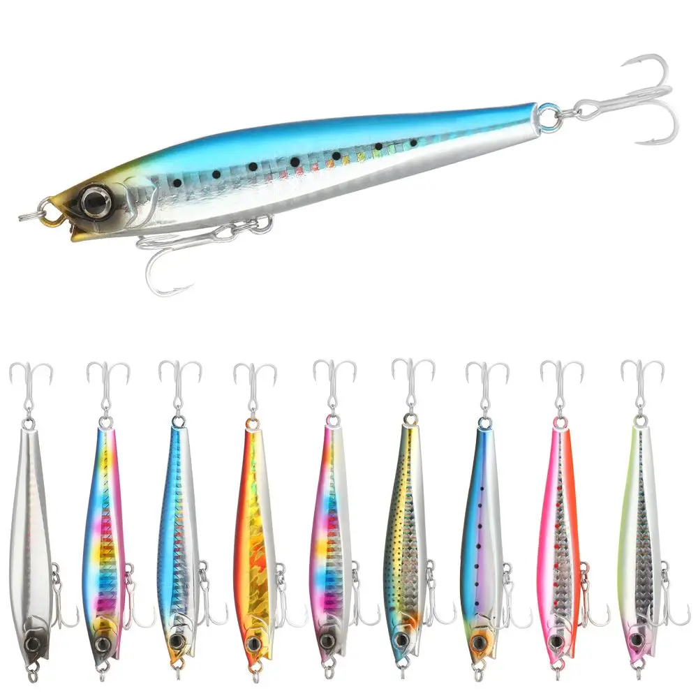 95mm 40g Minnow&Pencil Fishing Lure With Hook Bass Tuna Ocean ABS+Metal Fishing Hard Bait Sinking Swimbait Ice Fishing Tackle
95mm 40g Minnow&Pencil Fishing Lure With Hook Bass Tuna Ocean ABS+Metal Fishing Hard Bait Sinking Swimbait Ice Fishing Tackle