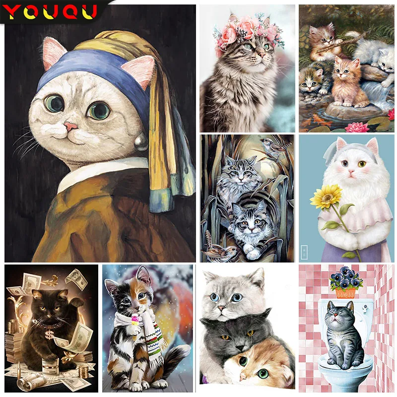 YOUQU 5D DIY Animal Diamond Painting Cat Diamond Embroidery Mosaic Rhinestone Picture Home Decoration Exquisite Gifts
YOUQU 5D DIY Animal Diamond Painting Cat Diamond Embroidery Mosaic Rhinestone Picture Home Decoration Exquisite Gifts