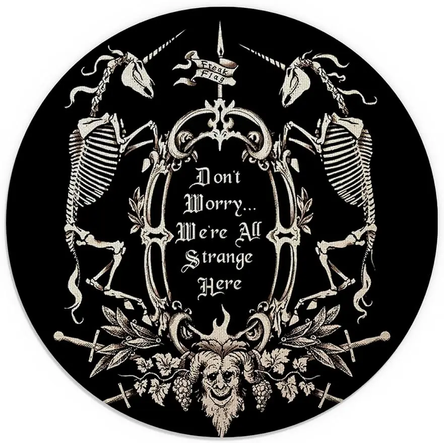 Dark Memento Mori The Undead Macabre Small Round Mouse Pad Non-Slip Rubber Base Gaming Mouse pad for Home Office 7.9 x 7.9 Inch
Dark Memento Mori The Undead Macabre Small Round Mouse Pad Non-Slip Rubber Base Gaming Mouse pad for Home Office 7.9 x 7.9 Inch