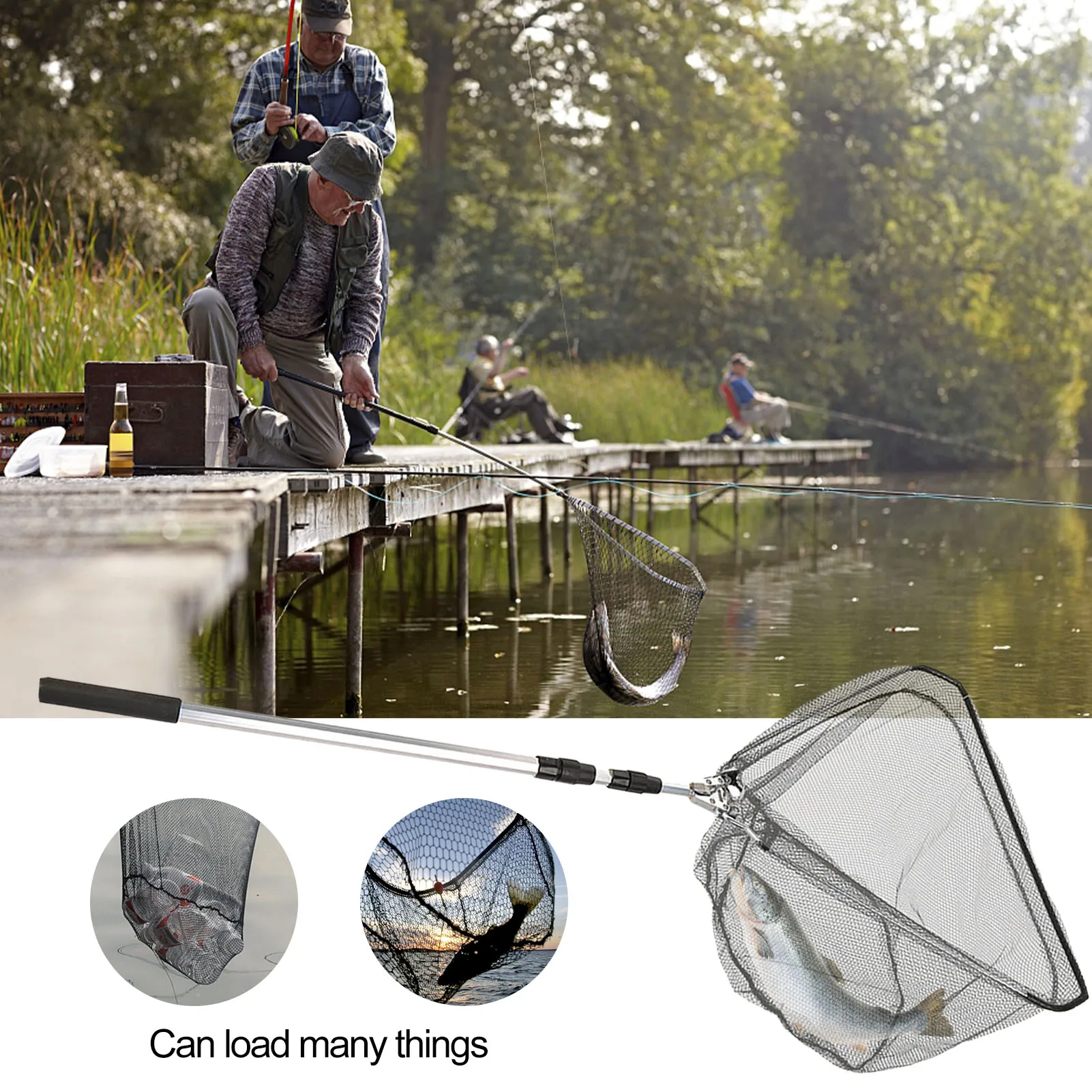 3-Section Telescopic Fishing Net Automatic Folding Fishing Tool Accessories Equipment Accessory
3-Section Telescopic Fishing Net Automatic Folding Fishing Tool Accessories Equipment Accessory