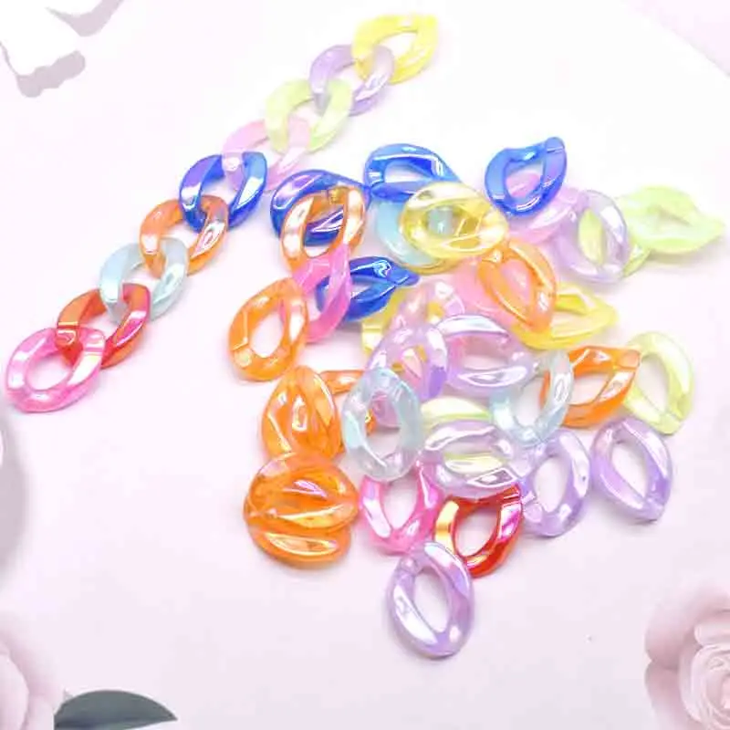 17*23mm Acrylic Multi Bright Transparen Color Twisted Assembled Parts Beads For Women Glossy Necklace Jewelry Accessorie Finding 
17*23mm Acrylic Multi Bright Transparen Color Twisted Assembled Parts Beads For Women Glossy Necklace Jewelry Accessorie Finding