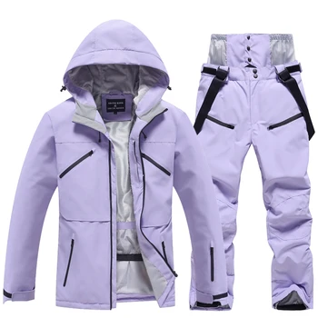 Waterproof Snow Suit for Men and Women, Windproof Costumes, Snowboarding Clothing, Ski Sets, Winter Jackets and Pants, -30 Warm