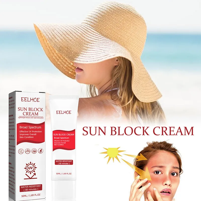 EELHOE Sunscreen Refreshing Isolation Summer Outdoor Sun Block Waterproof Anti-aging UV Protection Concealer Skin Care 50ml
EELHOE Sunscreen Refreshing Isolation Summer Outdoor Sun Block Waterproof Anti-aging UV Protection Concealer Skin Care 50ml