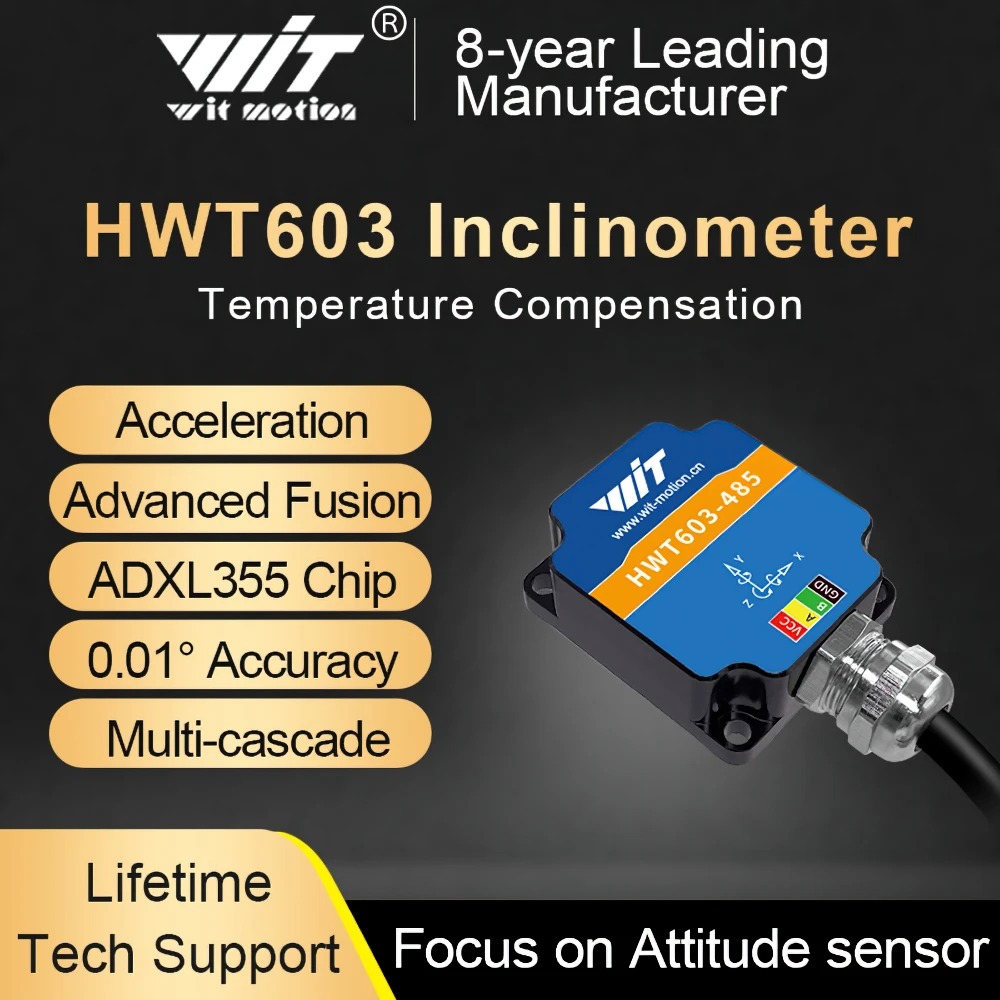 Акселерометр Wit-motion HWT603, гироскоп, датчик угла, температурная компенсация, высокоточный инклинометр
Акселерометр Wit-motion HWT603, гироскоп, датчик угла, температурная компенсация, высокоточный инклинометр