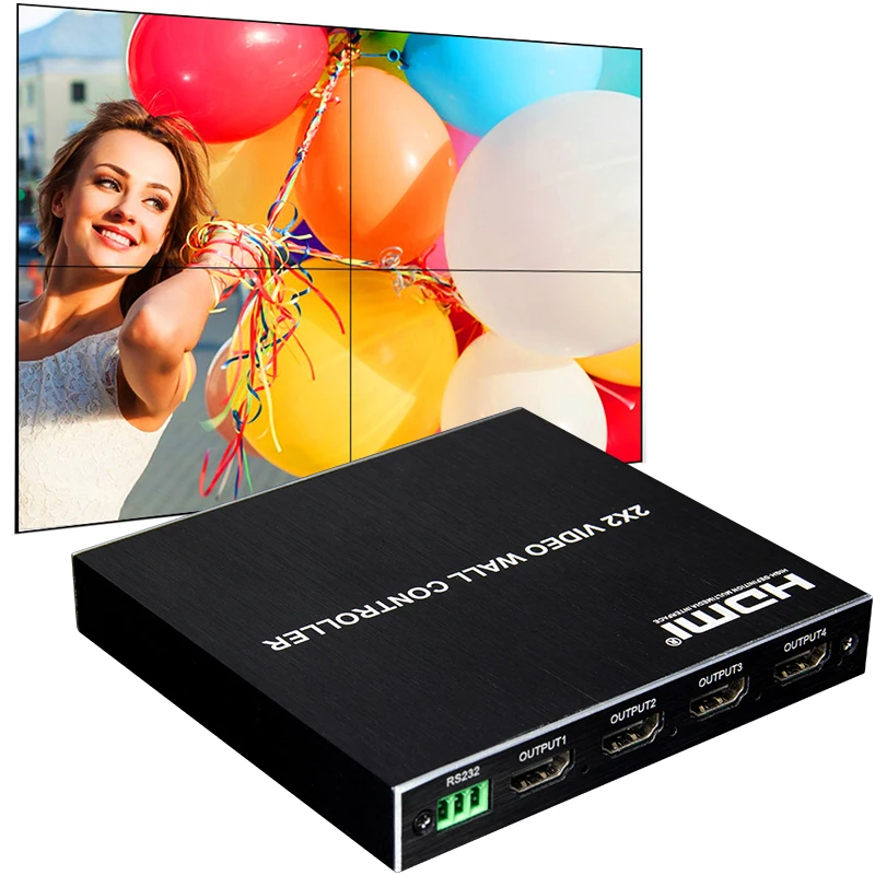 2x2 HDMI DVI TV Video Wall Controller 1080P 60Hz 1X2 1X4 1X3 2X1 3x1 4X1 Multi Screen Processor Switch TV Splicer Box 180° Flip
2x2 HDMI DVI TV Video Wall Controller 1080P 60Hz 1X2 1X4 1X3 2X1 3x1 4X1 Multi Screen Processor Switch TV Splicer Box 180° Flip