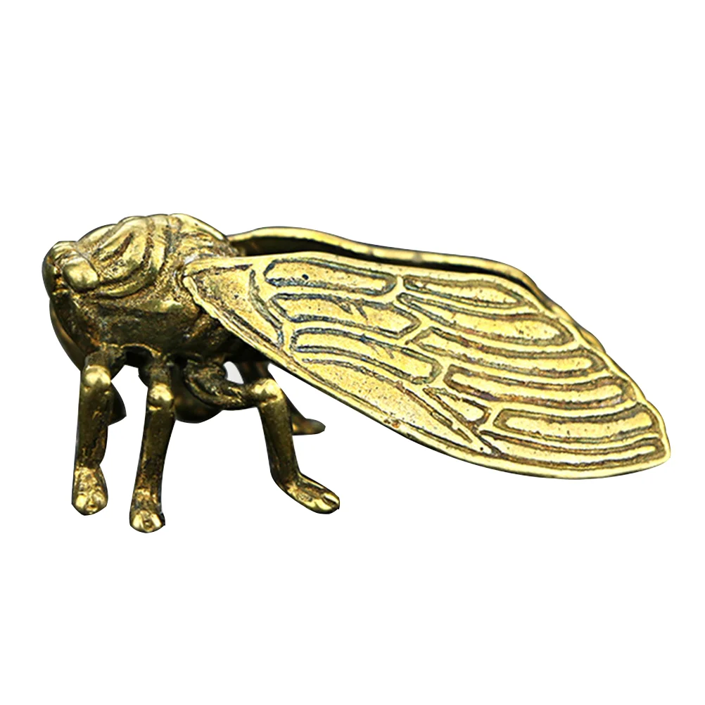 Brass Ornament Delicate Cicada Statue Cicada Sculpture Cicada Charms for Adorn Decor Desktop Office Room
Brass Ornament Delicate Cicada Statue Cicada Sculpture Cicada Charms for Adorn Decor Desktop Office Room