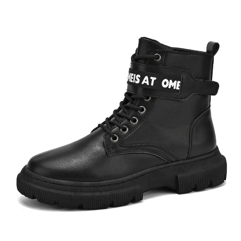 Men's Work Safety Black Boots High Top Casual Leather Tooling Shoes British Fashion Style Outdoor Trendy All-match Water Proof
Men's Work Safety Black Boots High Top Casual Leather Tooling Shoes British Fashion Style Outdoor Trendy All-match Water Proof
