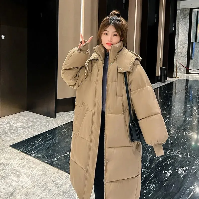 -30 degrees Winter Women Hooded Parkas X-long Jacket Casual Thick Warm Windproof Cotton Coat Female Outwear Long Streetwear 2022
-30 degrees Winter Women Hooded Parkas X-long Jacket Casual Thick Warm Windproof Cotton Coat Female Outwear Long Streetwear 2022