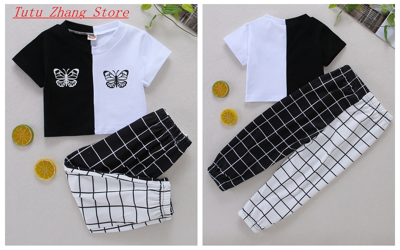 Спортивный костюм для девочек, Модный комплект детской одежды с принтом бабочки, кроп-топ + клетчатые штаны для отдыха, летняя уличная одежд...
Спортивный костюм для девочек, Модный комплект детской одежды с принтом бабочки, кроп-топ + клетчатые штаны для отдыха, летняя уличная одежд...