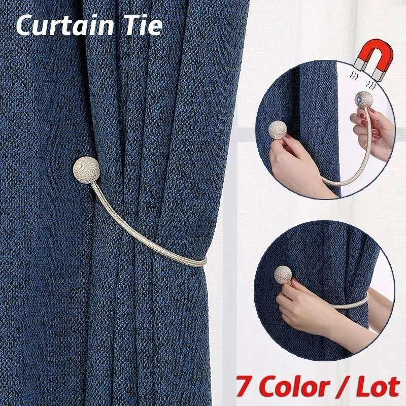Household 7 Colors Modern Window Curtains Buckle Magnet Buckle Curtain Cord Living Room Bedroom
Household 7 Colors Modern Window Curtains Buckle Magnet Buckle Curtain Cord Living Room Bedroom