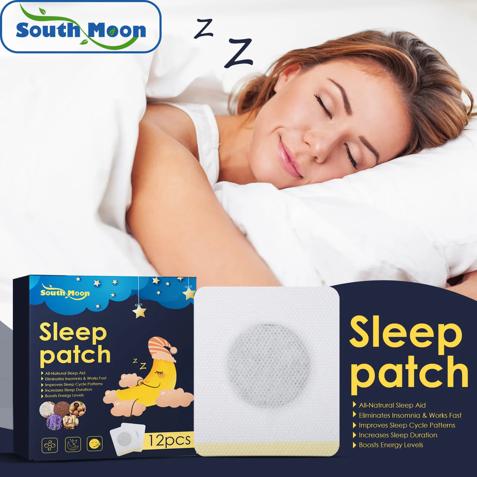South Moon Night Dreams Help Sleep Relieve Stress Improve Insomnia Treatment Anxiety Soothing Stickers Body Care Free Shipping
South Moon Night Dreams Help Sleep Relieve Stress Improve Insomnia Treatment Anxiety Soothing Stickers Body Care Free Shipping
