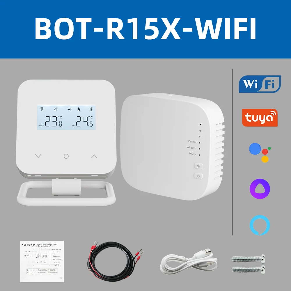 Beok Tuya Wi-Fi термостат для газового котла
Beok Tuya Wi-Fi термостат для газового котла