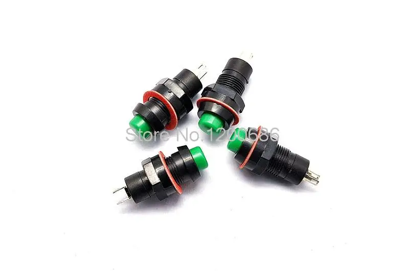 No Lock Switch / Self Reset Button Switch / DS-213 10MM 1A / 250V Green
No Lock Switch / Self Reset Button Switch / DS-213 10MM 1A / 250V Green