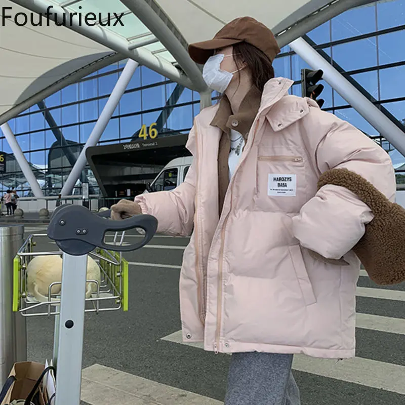 Women's Coat Parkas Ladies 2022 New Cotton Jacket Women Pink Thickened Korean Oversized Small Student Bread Coats Winter Women
Women's Coat Parkas Ladies 2022 New Cotton Jacket Women Pink Thickened Korean Oversized Small Student Bread Coats Winter Women