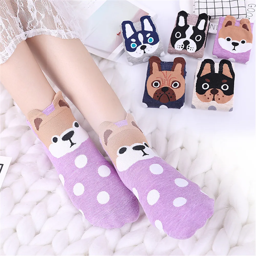 Funny Cartoon Dogs Ankle Socks Kawaii Animals Pattern Casual Cotton Socks Harajuku Dots Print Thick Warm Sox for Girls Women
Funny Cartoon Dogs Ankle Socks Kawaii Animals Pattern Casual Cotton Socks Harajuku Dots Print Thick Warm Sox for Girls Women