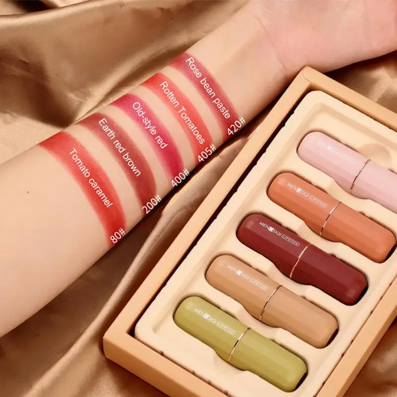 5/6pcs Lipstick Set Mini Matte Lip Gloss Gift Box Moisturizing Waterproof Long-lasting Korean Cosmetics Makeup for Women
5/6pcs Lipstick Set Mini Matte Lip Gloss Gift Box Moisturizing Waterproof Long-lasting Korean Cosmetics Makeup for Women