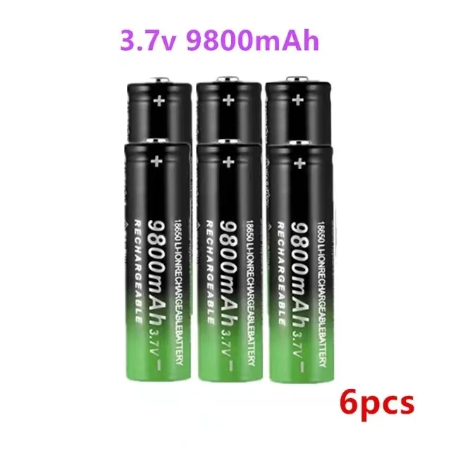 

2 ~ 10PCS 18650 batterie 3,7V 9800 mAh batera recargable de Li-Ion para linterna LED Caliente Nueva de Alta Calidad