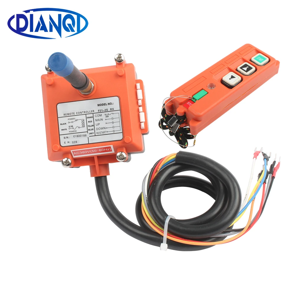 Wireless Industrial Remote Switche Controller Electric Hoist Control Winding Engine Car crane lift 220V 380V 12V 24V F21-2S
Wireless Industrial Remote Switche Controller Electric Hoist Control Winding Engine Car crane lift 220V 380V 12V 24V F21-2S