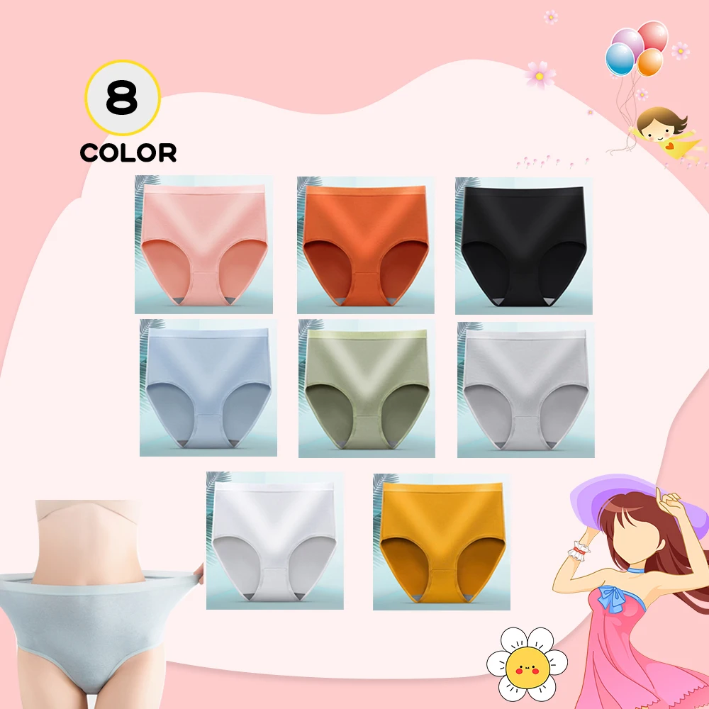 Pure Cotton Breathable High Waist Women's Panties High Waist Women's Underwear Cotton Underpanties Seamless Panties
Pure Cotton Breathable High Waist Women's Panties High Waist Women's Underwear Cotton Underpanties Seamless Panties