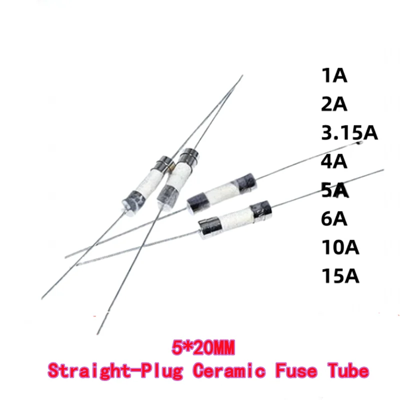 Набор керамических предохранителей 10 шт. 5*20 мм 
Набор керамических предохранителей 10 шт. 5*20 мм