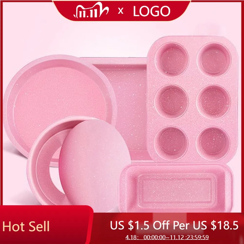 Non-Stick Carbon Steel Baking Pan Pink Stone Set Baking Oven Cake Mold Cake Pan Bakeware Cakes Molds Kitchen Accessories
Non-Stick Carbon Steel Baking Pan Pink Stone Set Baking Oven Cake Mold Cake Pan Bakeware Cakes Molds Kitchen Accessories