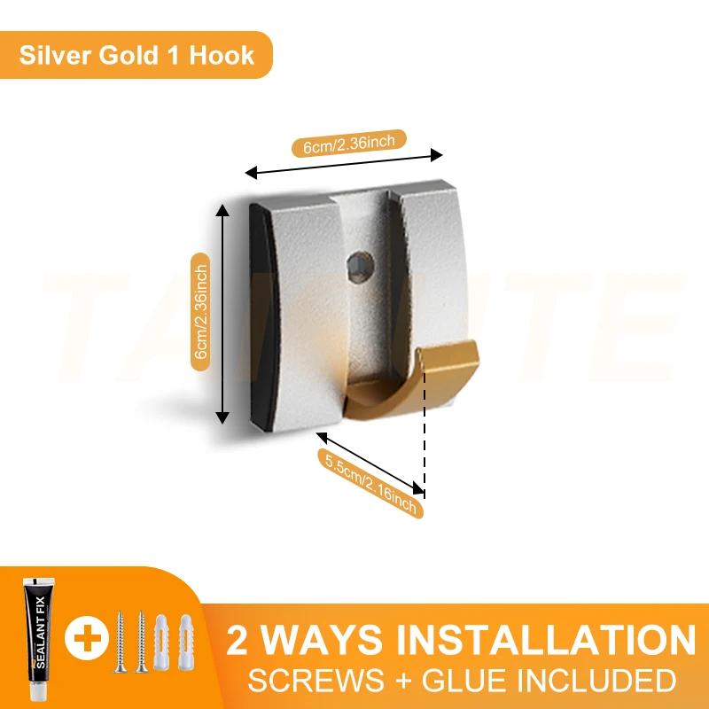 TAICUTE Складной настенный крючок из алюминия
TAICUTE Складной настенный крючок из алюминия