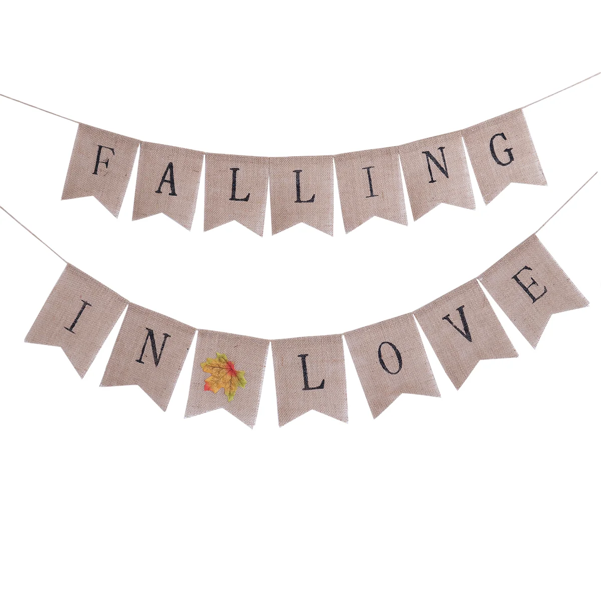 2 Meters FALLING IN And Maple Pattern Burlap Wedding Banners Swallow-tailed Bunting Flags Garland Decorations For
2 Meters FALLING IN And Maple Pattern Burlap Wedding Banners Swallow-tailed Bunting Flags Garland Decorations For