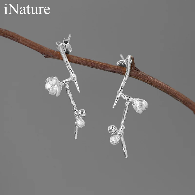 INATURE 925 Sterling Silver Vintage Flower Branch Stud Earrings for Women Wedding Jewelry
INATURE 925 Sterling Silver Vintage Flower Branch Stud Earrings for Women Wedding Jewelry