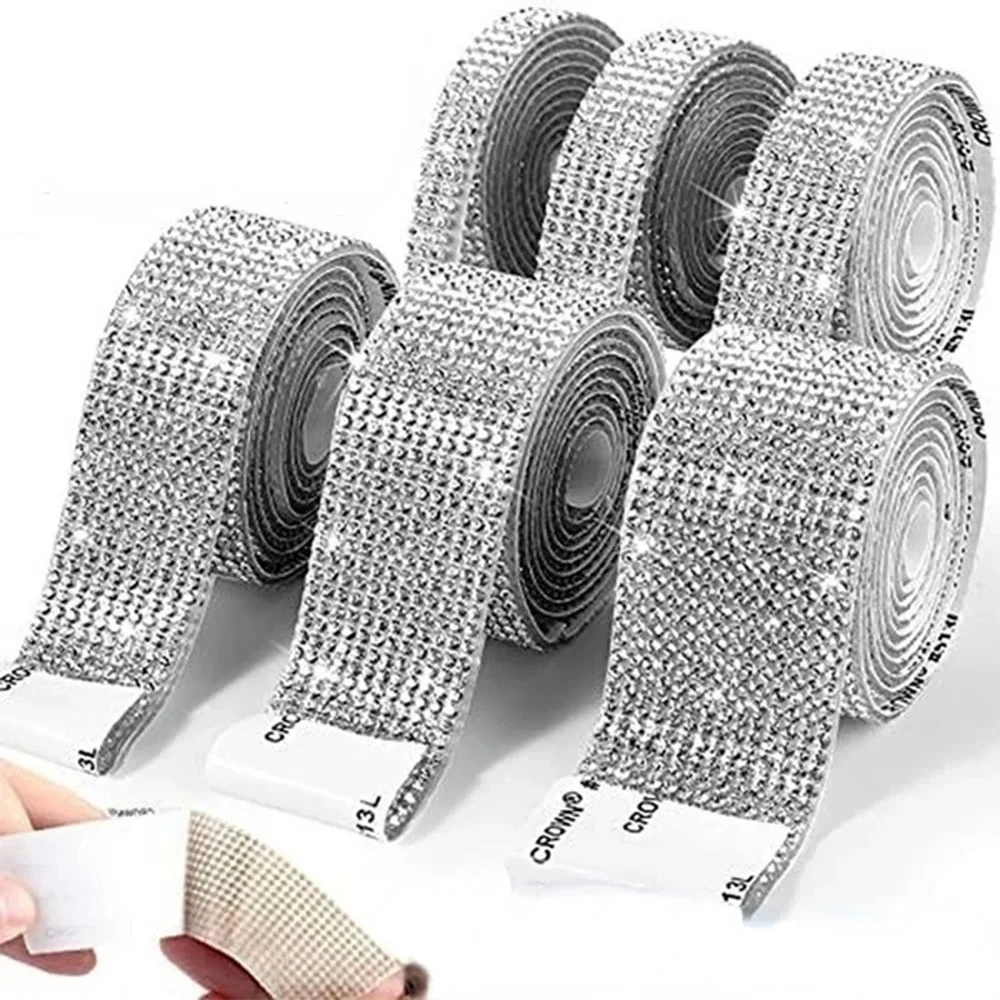 Multicolor Self-Adhesive Crystal Rhinestone Diamond Ribbon DIY Sticker with Rhinestones for Arts Crafts Car Phone Decoration
Multicolor Self-Adhesive Crystal Rhinestone Diamond Ribbon DIY Sticker with Rhinestones for Arts Crafts Car Phone Decoration