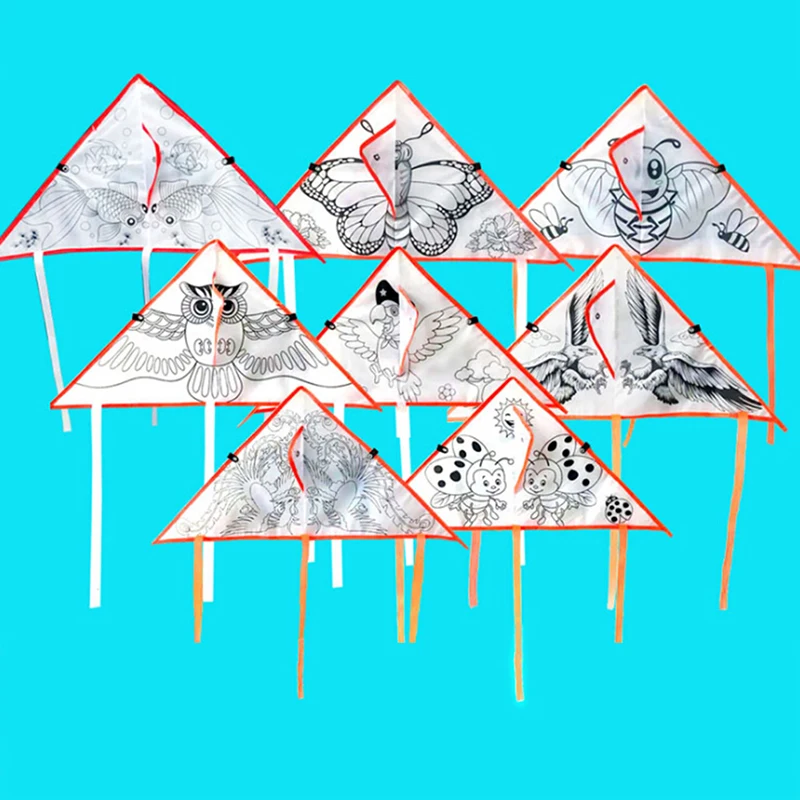 1set Montessori Kite DIY Cartoon Painting Kite Children Foldable Outdoor Kite Kids Sport Toy Education Kite With Handle And Line
1set Montessori Kite DIY Cartoon Painting Kite Children Foldable Outdoor Kite Kids Sport Toy Education Kite With Handle And Line