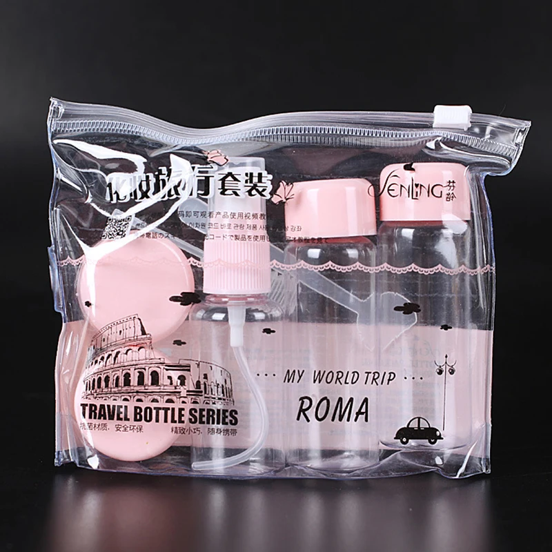 7pc/Set Travel Mini Makeup Cosmetic Face Cream Pot Bottles Plastic Transparent Empty Make Up Container Bottle Travel Accessories
7pc/Set Travel Mini Makeup Cosmetic Face Cream Pot Bottles Plastic Transparent Empty Make Up Container Bottle Travel Accessories