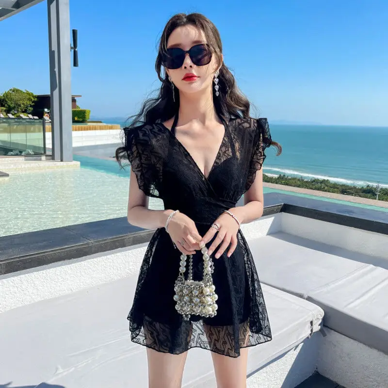2023 New Swimming Suit Women's One Piece Flat Corner Conservative Slim Covering Meat Fairy Qi Large Swimwear
2023 New Swimming Suit Women's One Piece Flat Corner Conservative Slim Covering Meat Fairy Qi Large Swimwear