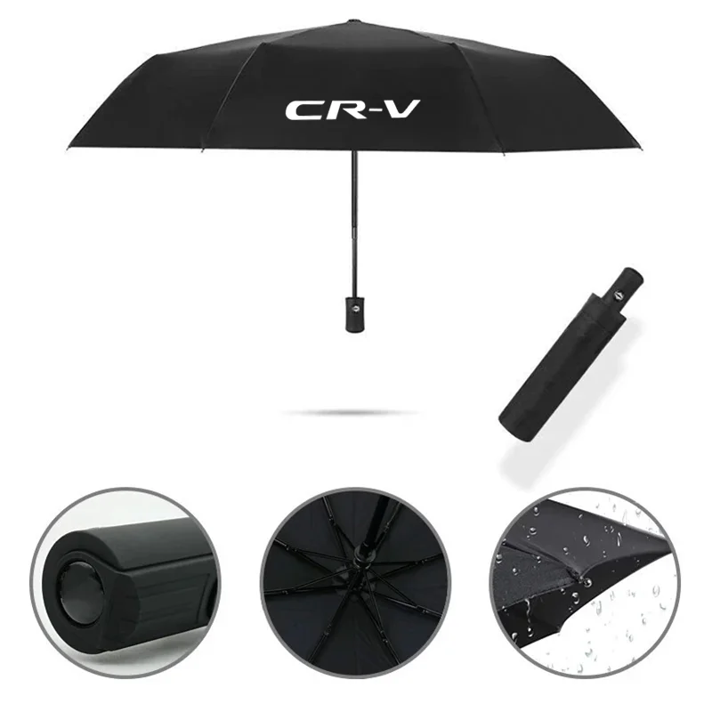 

Ветрозащитный двойной автоматический складной зонт, автомобильные Роскошные деловые зонты для Honda CRV, cr-v 2019 2016 2020 2017, аксессуары