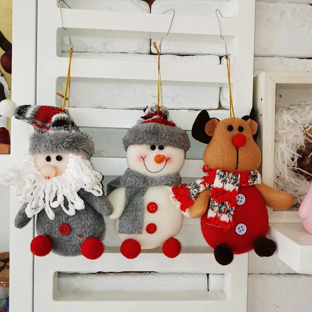 Portbale Cute Christmas Decor Santa Claus Elk Snowmen Xmas Christmas Tree Hanging Doll Small Handmade Toy Decoration
Portbale Cute Christmas Decor Santa Claus Elk Snowmen Xmas Christmas Tree Hanging Doll Small Handmade Toy Decoration