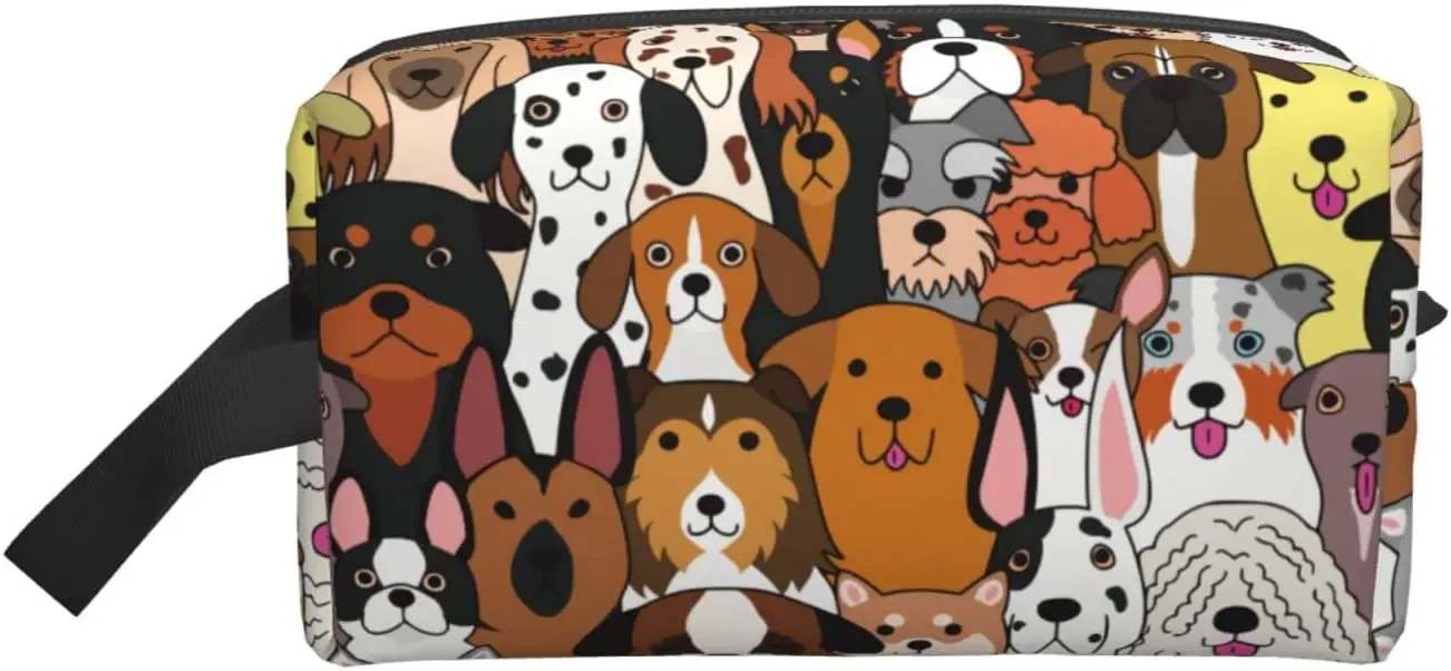 Dog Toiletry Bag Travel Cosmetic Bags Women Girls Men Makeup Pouch Storage Waterproof with Zipper
Dog Toiletry Bag Travel Cosmetic Bags Women Girls Men Makeup Pouch Storage Waterproof with Zipper