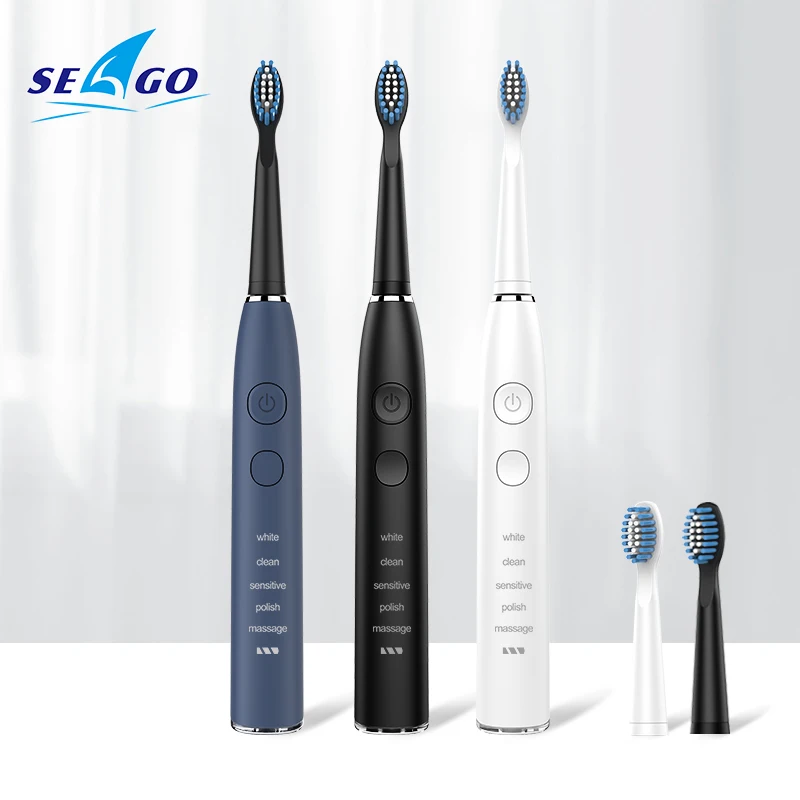 Sonic Electric Toothbrush SG575 IPX7 Waterproof 5 Pcs Soft Bristle Brush Heads Time 5 Modes Usb Rechargeable Replacement Heads
Sonic Electric Toothbrush SG575 IPX7 Waterproof 5 Pcs Soft Bristle Brush Heads Time 5 Modes Usb Rechargeable Replacement Heads