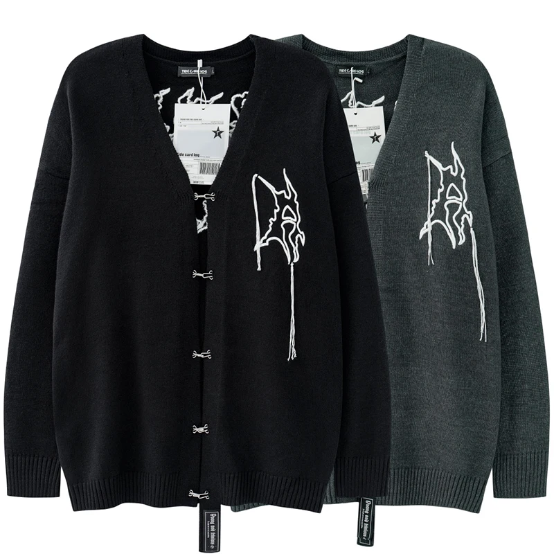 Men's Knitted Sweater Cardigan Loose V-neck Oversized Leisure Solid Color Fashion Streetwear Hip Hop Coat Unisex
Men's Knitted Sweater Cardigan Loose V-neck Oversized Leisure Solid Color Fashion Streetwear Hip Hop Coat Unisex