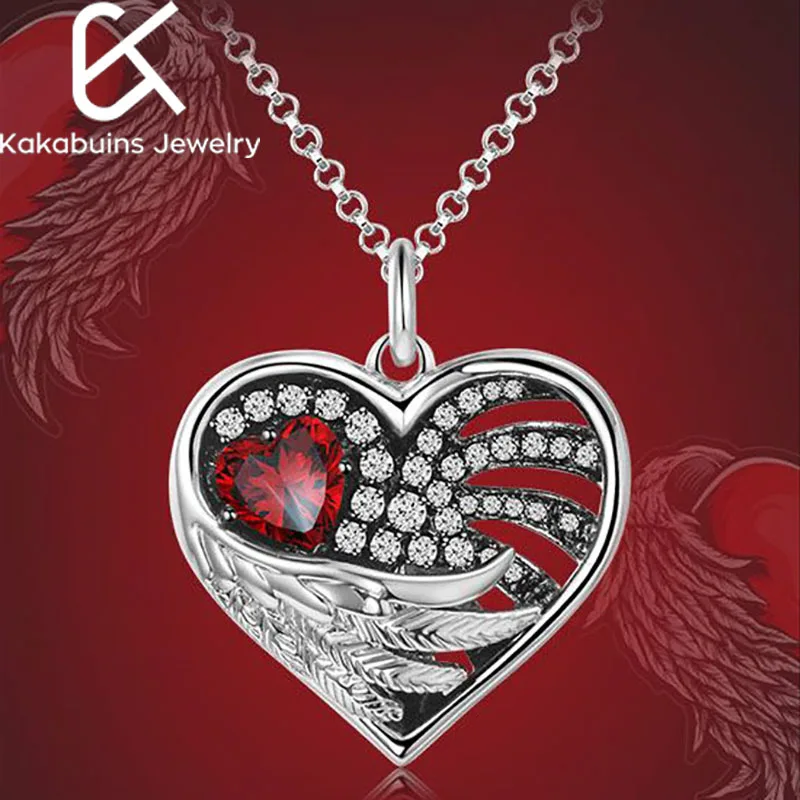 Angel Wings Heart-Shaped Inlaid Red Zircon Necklace Ladies Fashion Retro Pendant High Quality Jewelry Accessories Wholesale
Angel Wings Heart-Shaped Inlaid Red Zircon Necklace Ladies Fashion Retro Pendant High Quality Jewelry Accessories Wholesale