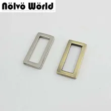 50pcs 5colors 32mm 25mm Inside width polished tabular edge buckle alloy square buckle for DIY bags/belts buckles