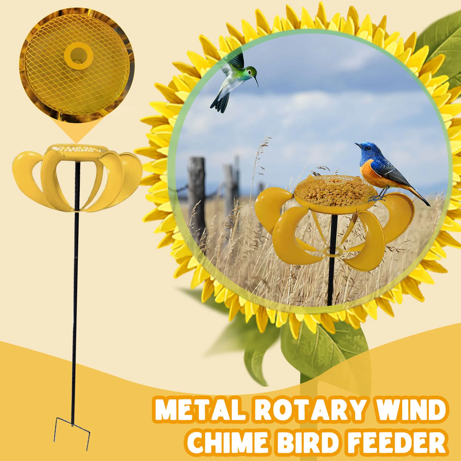 Уличная металлическая декоративная кормушка для птиц, уникальный садовый шест в форме цветка, декоративное украшение для двора, кормушка д... 
Уличная металлическая декоративная кормушка для птиц, уникальный садовый шест в форме цветка, декоративное украшение для двора, кормушка д...