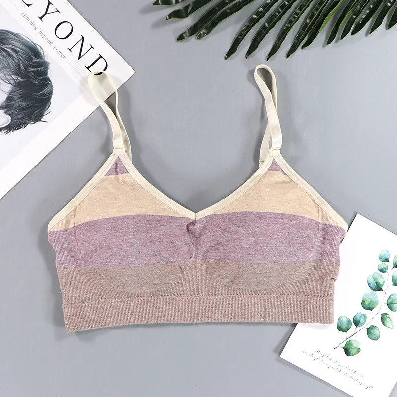 Women Cotton Bra Women Color Matching Underwear Tube Top Bra Sexy Top Female Sports Bra Pure Cotton Lingerie Ladies Crop Top
Women Cotton Bra Women Color Matching Underwear Tube Top Bra Sexy Top Female Sports Bra Pure Cotton Lingerie Ladies Crop Top