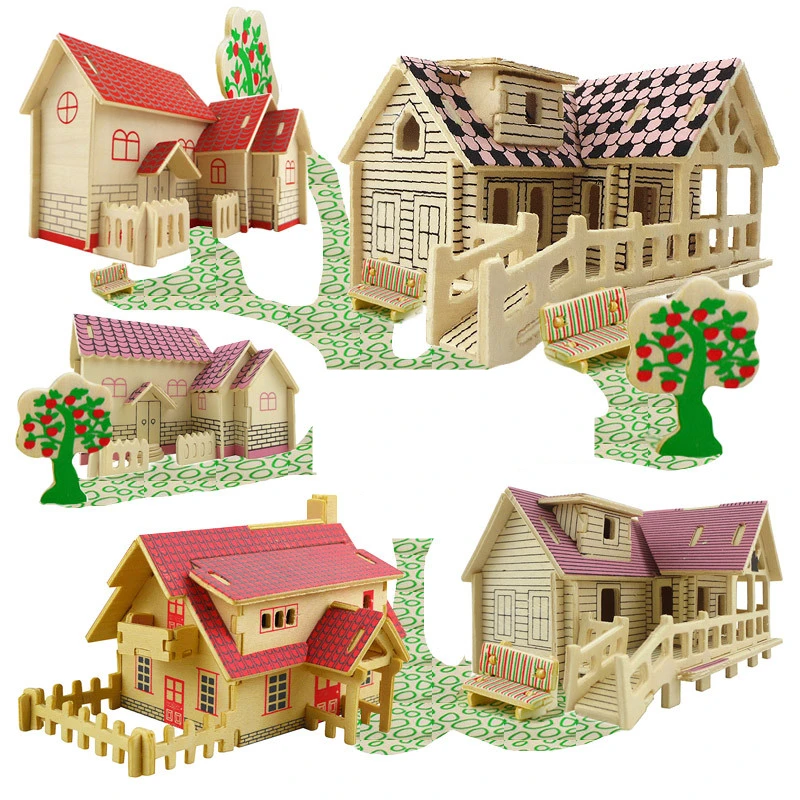 Wooden Kids 3D Stereo Puzzle Cartoon House Castle Building Model DIY Handmade Early Learning Educational Toys Gift For Children
Wooden Kids 3D Stereo Puzzle Cartoon House Castle Building Model DIY Handmade Early Learning Educational Toys Gift For Children