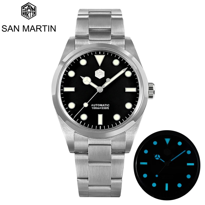 San Martin Men Fashion Automatic Mechanical Diver Watch 6200 38mm Enamel Dial Water Ghost NH35 PT5000 Sapphire 20 Bar BGW9 Lume
San Martin Men Fashion Automatic Mechanical Diver Watch 6200 38mm Enamel Dial Water Ghost NH35 PT5000 Sapphire 20 Bar BGW9 Lume