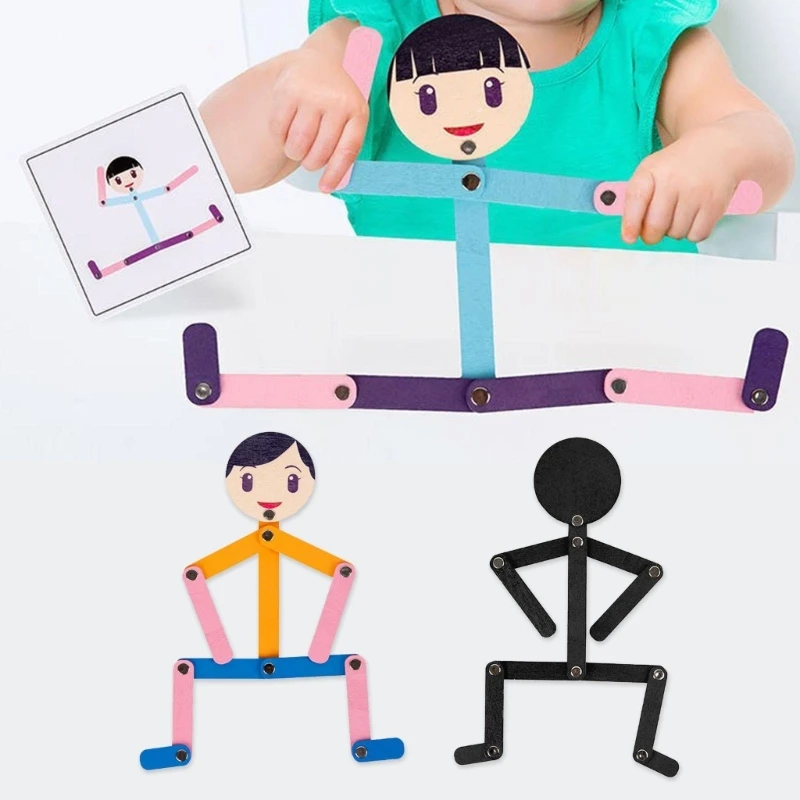 Деревянные куклы для детского сада, модель жеста для позирования, создания фигурок, форма стебля, головоломка QX2D
Деревянные куклы для детского сада, модель жеста для позирования, создания фигурок, форма стебля, головоломка QX2D